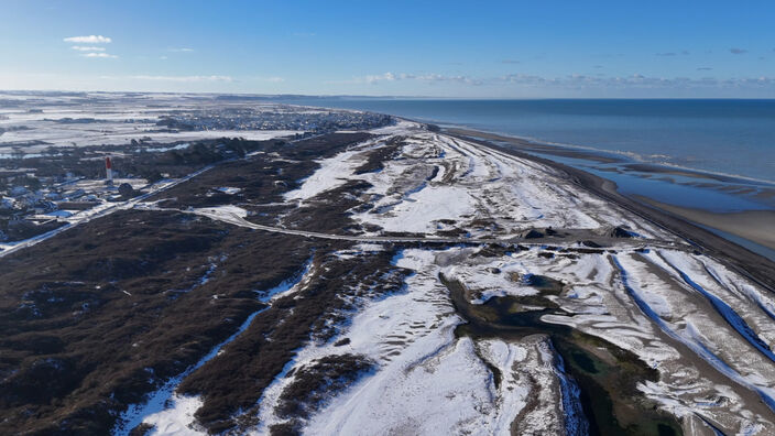 La baie de Somme en manteau blanc