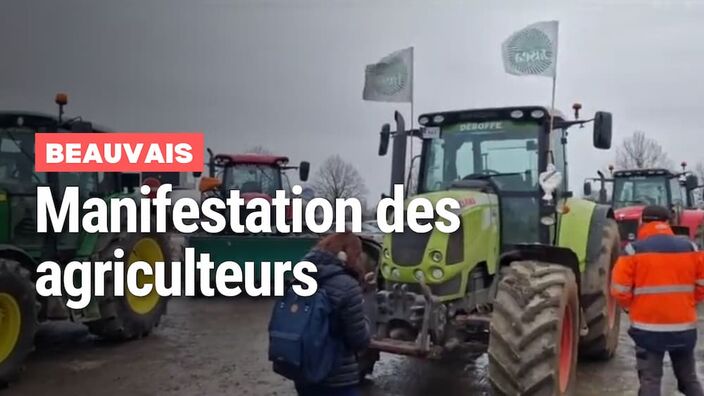 Manifestation des agriculteurs dans la Somme et dans l'Oise