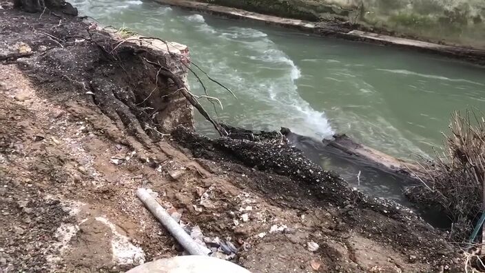 Des maisons menacées par l’effondrement de berges dans la vallée de l’Aa