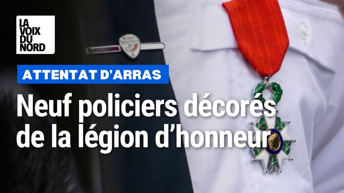 Attentat d’Arras : la légion d’honneur pour neuf policiers