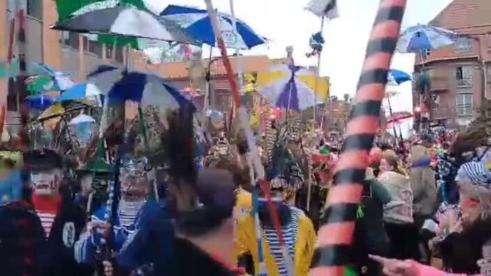 La bande de Coudekerque-Branche a fait le plein de carnavaleux ce dimanche