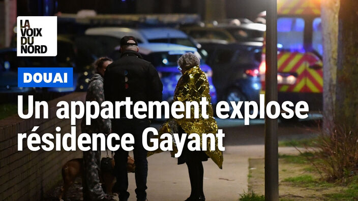 Une explosion à la résidence Gayant à Douai, 40 personnes à reloger