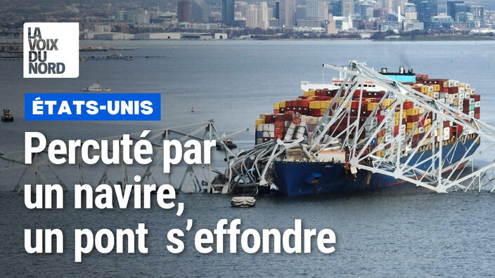 Percuté par un navire, un pont s'effondre en quelques secondes