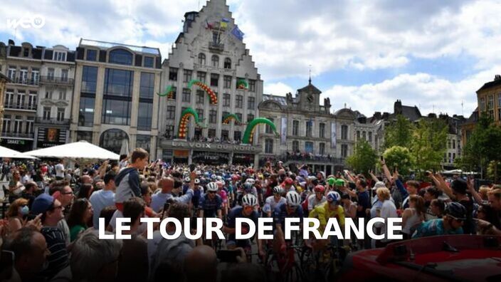 Le Tour de France en 2018 à Roubaix. 