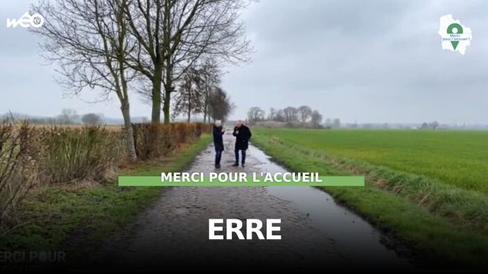 Erre (59) - Secteur pavé et église Saint-Martin