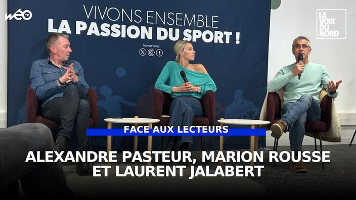 Marion Rousse, Laurent Jalabert et Alexandre Pasteur face aux lecteurs de La Voix du Nord
