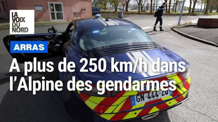 Arras : à plus de 250 km/h sur l'autoroute A1 dans l'Alpine des gendarmes