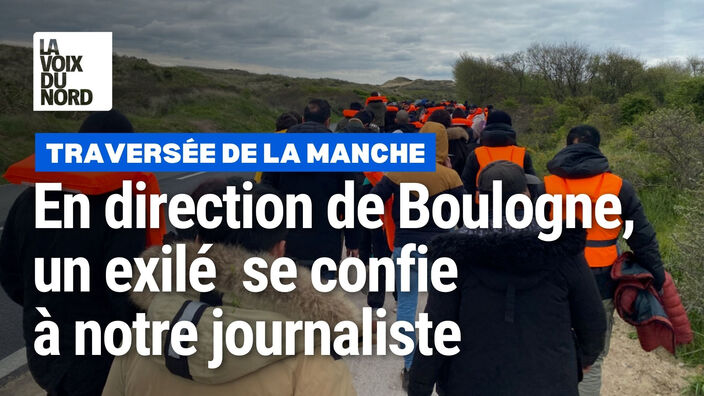 Une centaine d'exilés en direction de Boulogne-sur-Mer