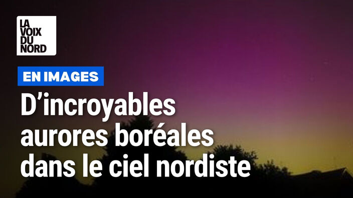 D'incroyables aurores boréales dans le Nord et le Pas-de-Calais