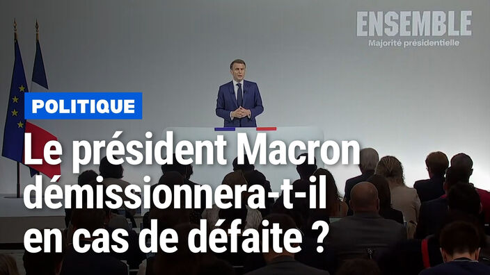 Démissionner de la présidence de la République? "C'est absurde", a jugé Emmanuel Macron ce mercredi