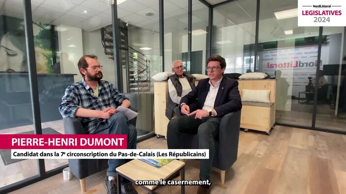 Législatives 2024 : Pierre-Henri Dumont, candidat LR, dans la 7e circonscription, face à la presse
