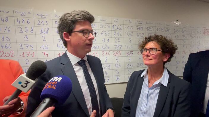 Déclaration de Pierre-Henri Dumont après le premier tour des législatives