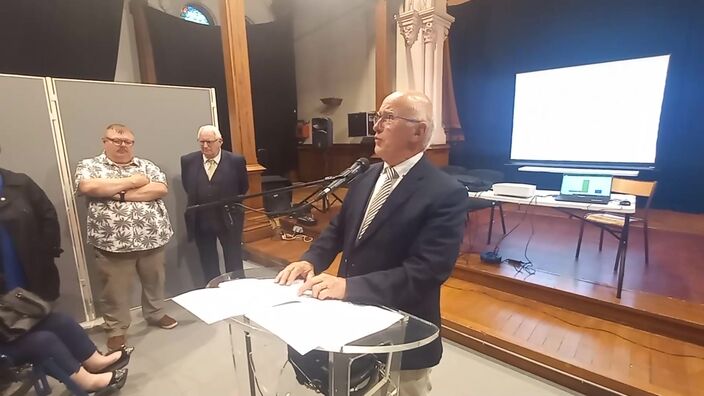 Discours de Thierry Frappé (RN), lors des résultats du premier tour des législatives 2024.