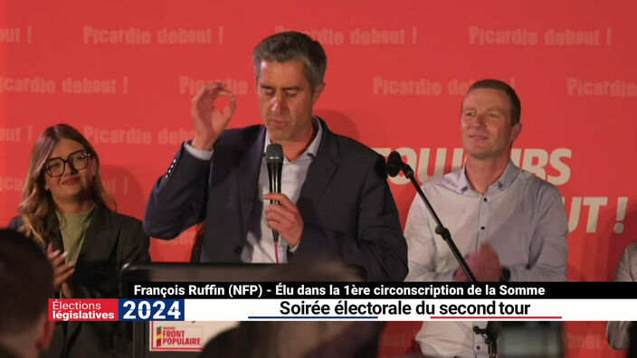 Réaction de François Ruffin, réélu dans la 1re circonscription de la Somme