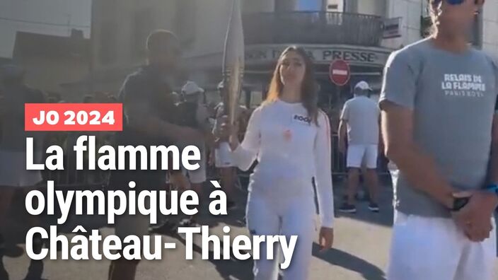 La flamme olympique de passage à Château-Thierry