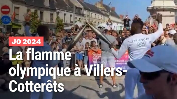 La flamme olympique était de passage à Villers-Cotterêts
