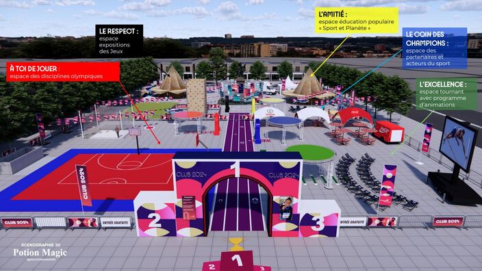 Ouverture Club 2024, fan zone pour les Jeux Olympiques 2024 à Dunkerque