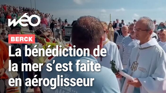 Berck : la bénédiction de la mer s’est faite en aéroglisseur