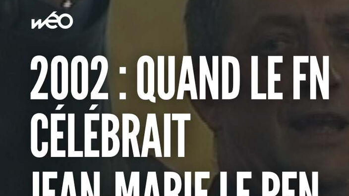 Quand des militants célébraient la qualification au 2nd tour de Le Pen à la Présidentielle de 2002
