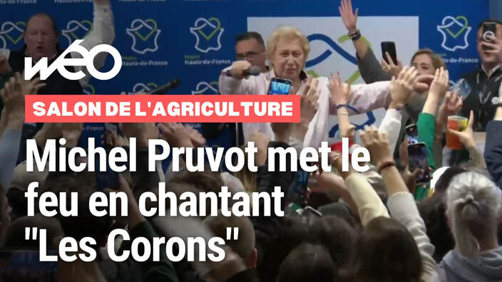 Michel Pruvot met le feu au Salon de l'Agriculture en chantant "Les Corons" 