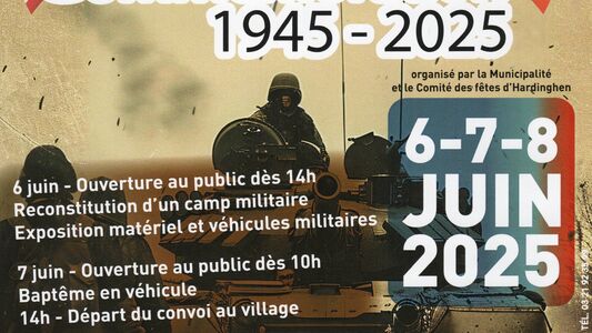 Commemoration 1945-2025 à Hardinghen (Pas-de-Calais)