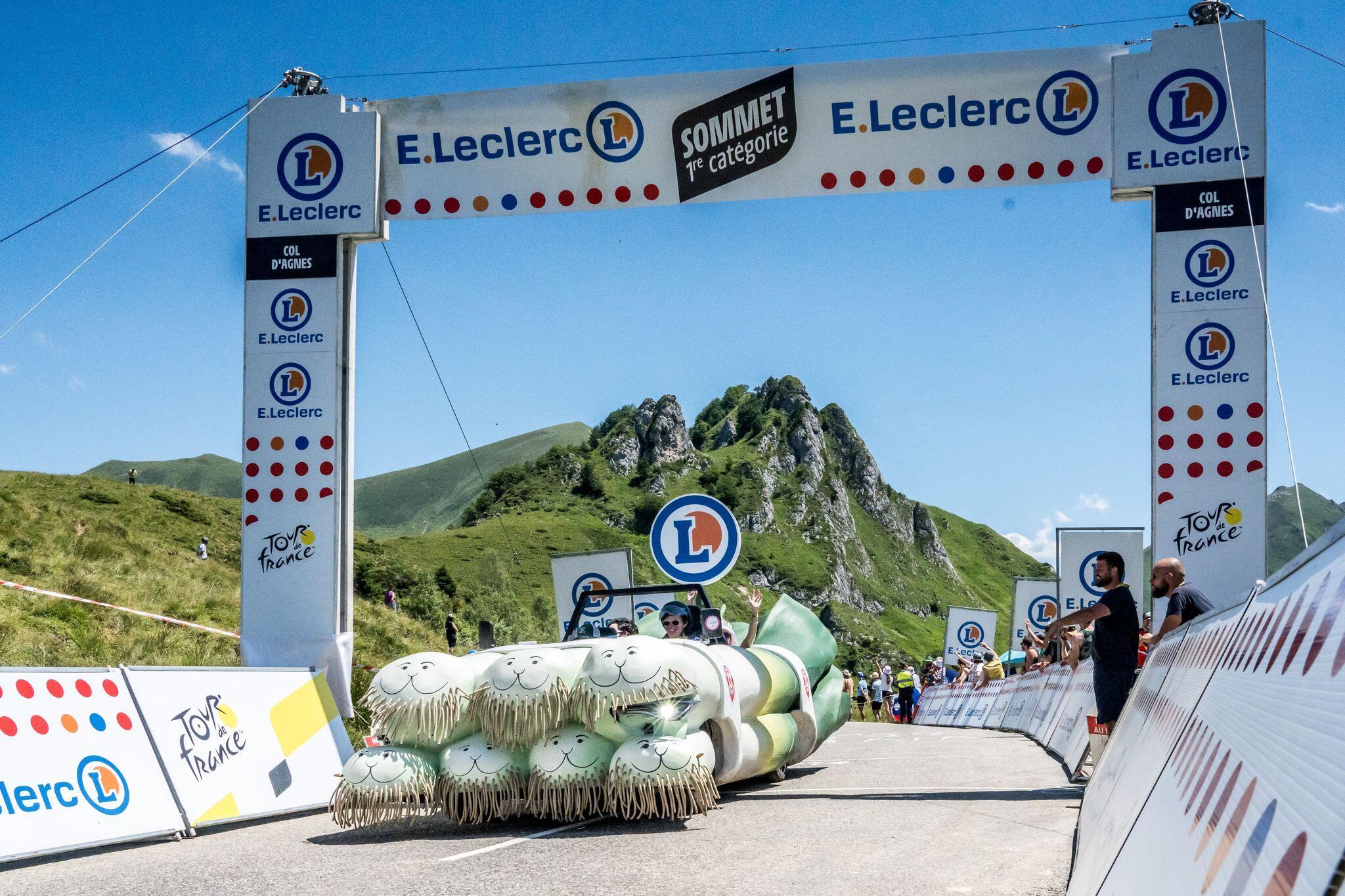 Le poireau géant de la caravane du Tour de France
