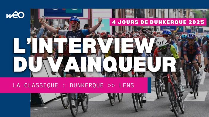 Réaction de Pascal Ackermann, vainqueur de la classique "Dunkerque Hauts-de-France"