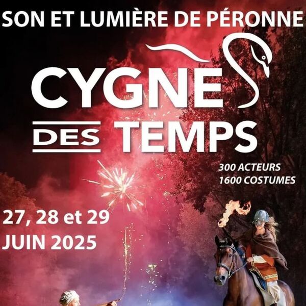 2 places pour le spectacle son et lumière de Péronne "Cygnes des Temps"