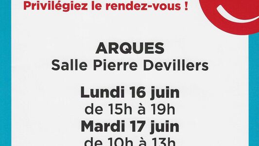 Collecte don de sang à Arques