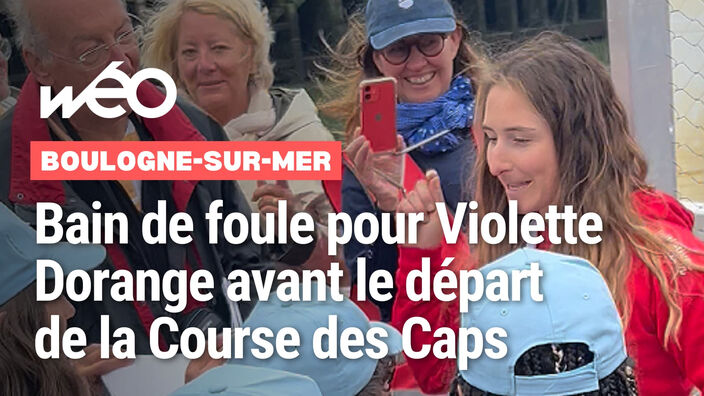Boulogne-sur-Mer : bain de foule pour Violette Dorange avant le départ de la Course des Caps