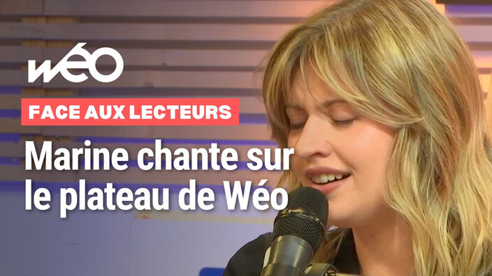"Coeur Maladroit" : Marine interprète deux chansons de son album face aux lecteurs de La Voix du Nord