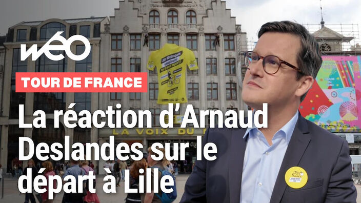 On a croisé Arnaud Deslandes, maire de Lille, au départ de l'étape