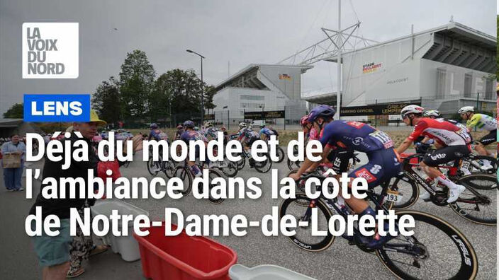 Déjà du monde et de l’ambiance dans la côte de Notre Dame de Lorette
