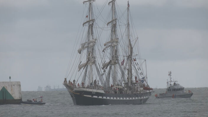 Au Havre, les grands voiliers ont pris le large pour Dunkerque