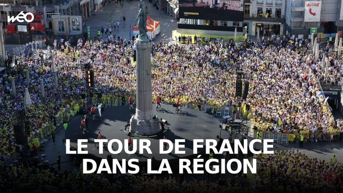 Le Tour de France en 2018 à Roubaix.