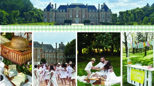 Pique-nique en blanc au Château de Tilloloy
