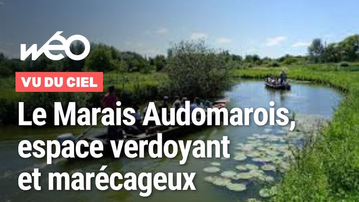 Vu du ciel : le marais audomarois