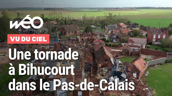 Vu du ciel : la tornade de Bihucourt !