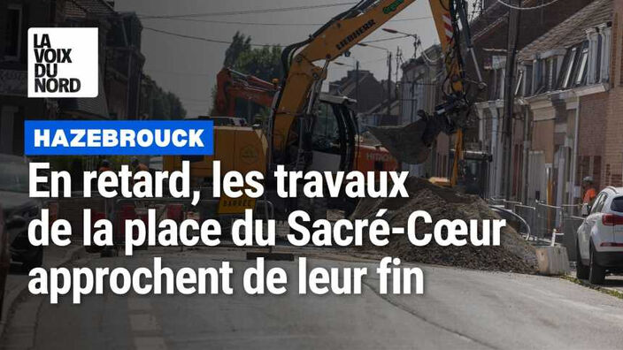 Du retard dans les travaux de la place du Sacré-Coeur à Hazebrouck, mais la fin est proche