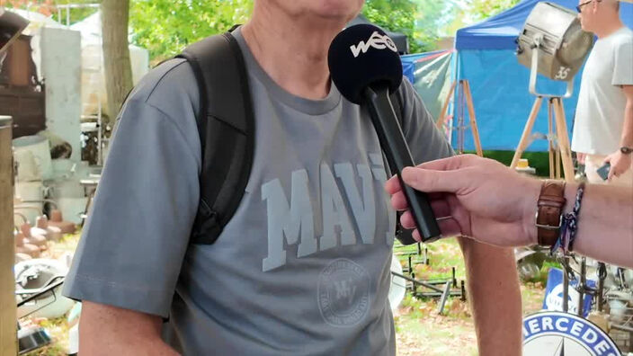 Braderie de Lille : coup de coeur pour un siège de tracteur !