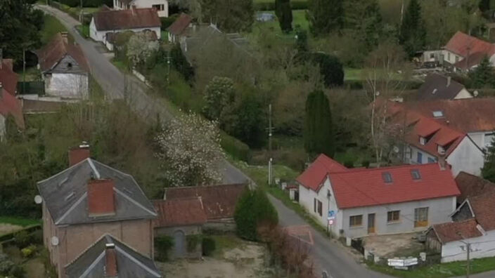 Vu du ciel : commune d'Argoules