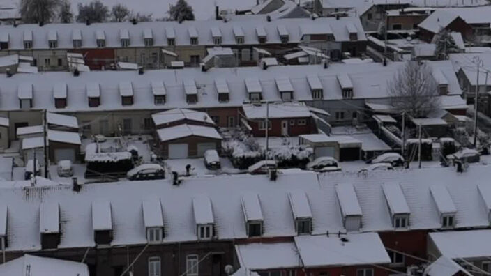 Vu du ciel : neige dans le Nord-Pas-De-Calais