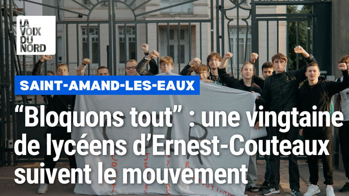« Bloquons tout » : les élèves du lycée Couteaux de Saint-Amand suivent le mouvement