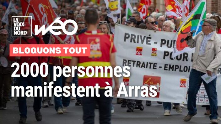 "Bloquons tout" : 2000 personnes défilent à Arras