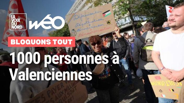 « Bloquons tout » à Valenciennes : un bon millier de manifestants
