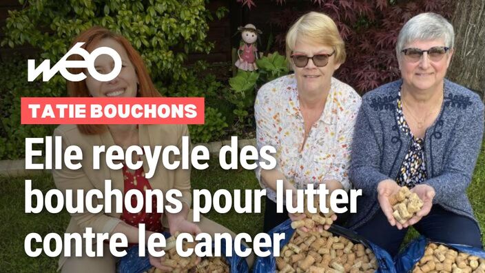 Lille : Tatie Bouchons recycle des bouchons pour lutter contre le cancer