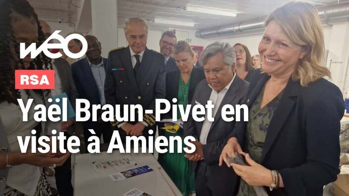 RSA : Yaël Braun-Pivet en visite à Amiens