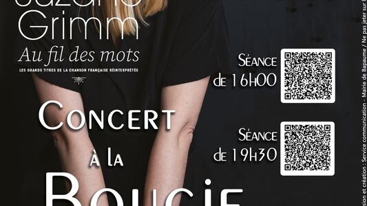 Concert à la bougie 🕯️"Au fil des mots" avec Suzane Grimm 
