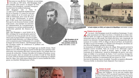 Inauguration du buste d'ABEL BERGAIGNE