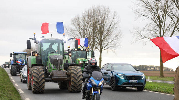 Mobilisation des agriculteurs dans la Somme à l’appel de la Coordination rurale